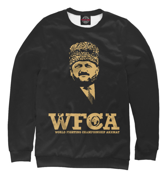 Мужской свитшот с изображением WFCA Federation Black цвета Белый