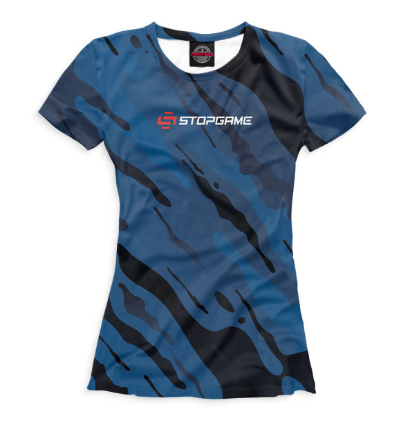 Женская футболка с изображением Stopgame цвета Белый