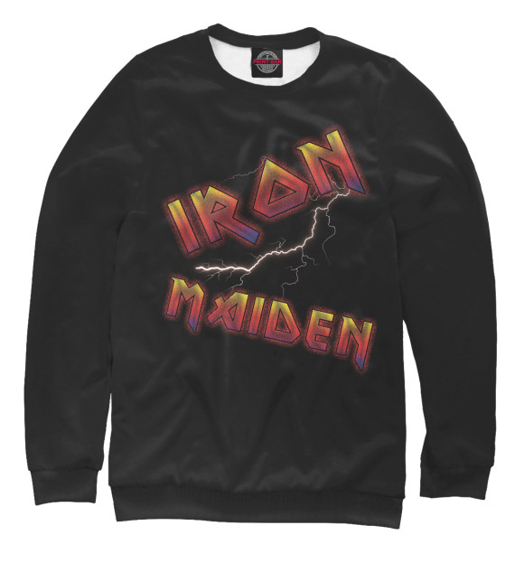 Свитшот для мальчиков с изображением Iron Maiden цвета Белый