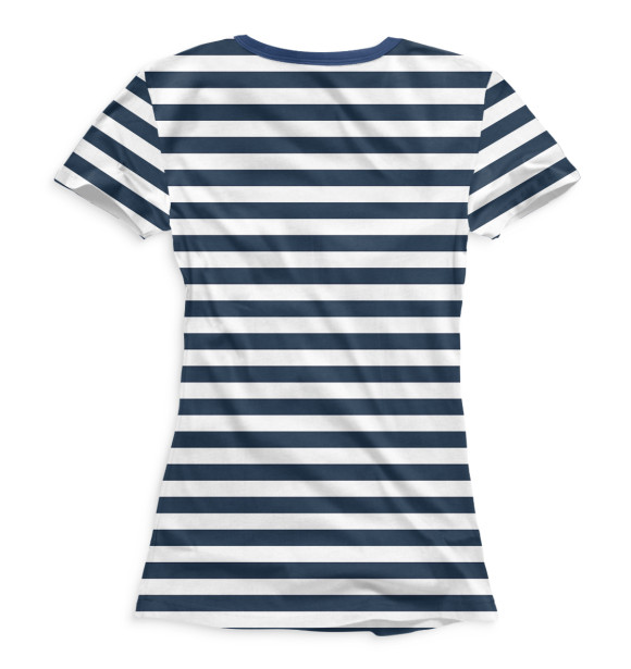 Футболка для девочек с изображением Тельняшка цвета Белый