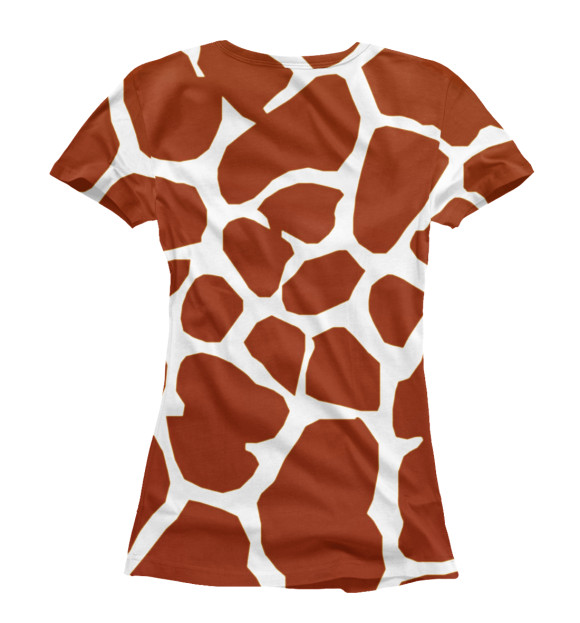 Женская футболка с изображением Жираф цвета Белый