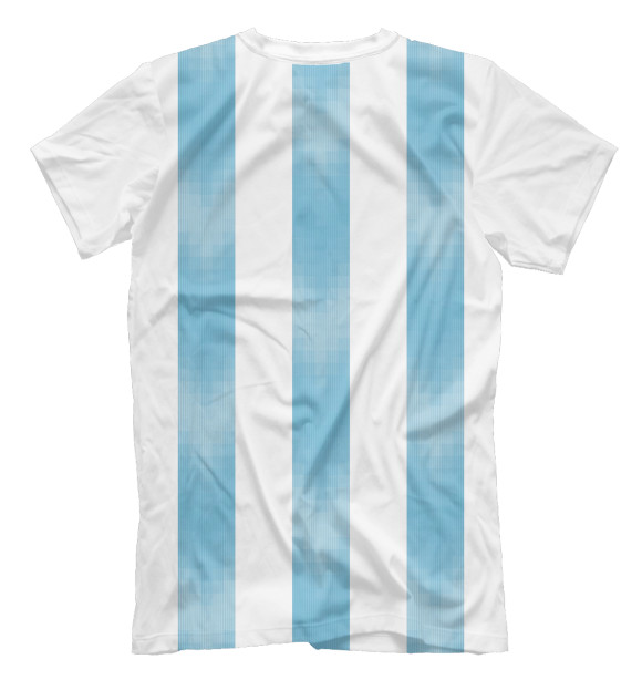 Мужская футболка с изображением Форма Сборной Аргентины цвета Белый