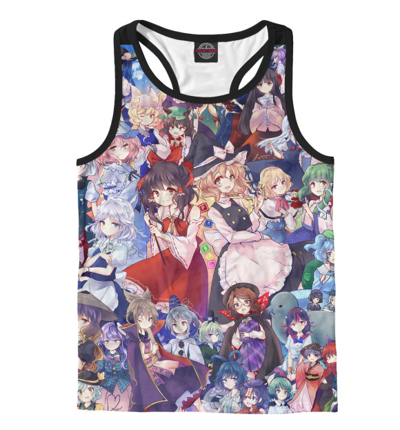 Мужская майка-борцовка с изображением Аниме цвета Белый