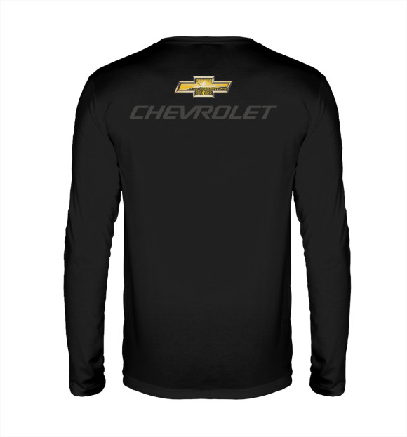 Мужской лонгслив с изображением Chevrolet цвета Белый