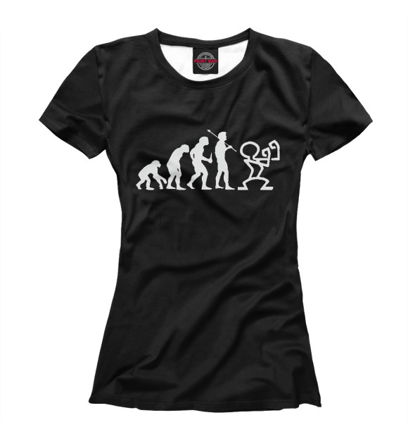 Женская футболка с изображением Conor Evolution цвета Белый
