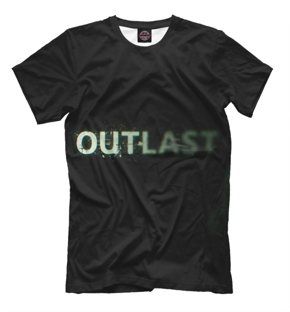 Мужская футболка с изображением Outlast цвета Черный