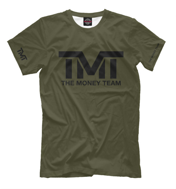 Мужская футболка с изображением TMT цвета Темно-бордовый