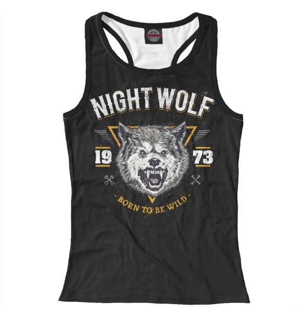 Женская майка-борцовка с изображением Год рождения 1973 цвета Белый