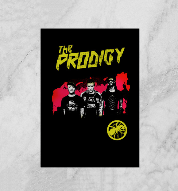 Плакат с изображением The Prodigy цвета Белый
