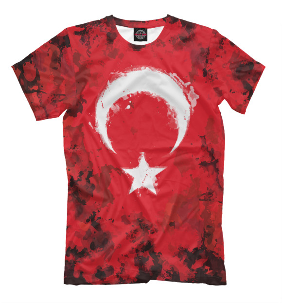 Мужская футболка с изображением Турция цвета Молочно-белый