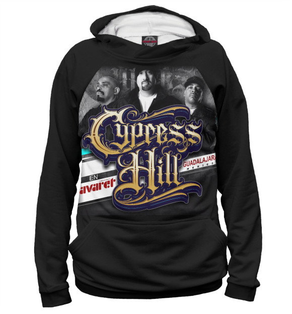 Женское худи с изображением Cypress Hill by Graftio цвета Белый