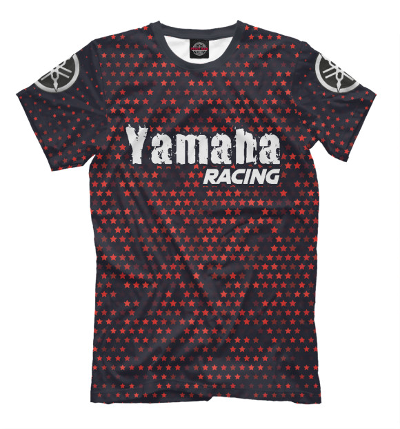 Мужская футболка с изображением Ямаха | Yamaha Racing цвета Белый