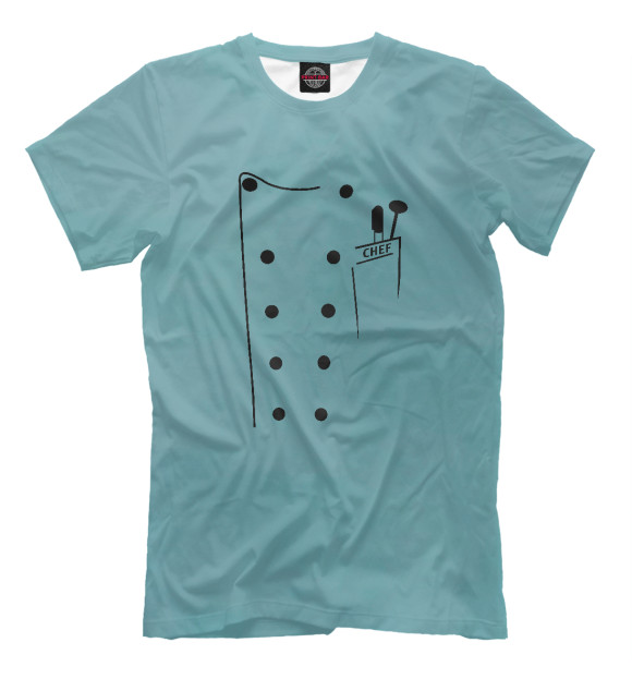 Футболка для мальчиков с изображением Chef's Coat цвета Белый