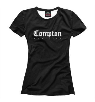 Женская футболка Compton west side
