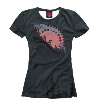 Футболка для девочек Downhill Colors