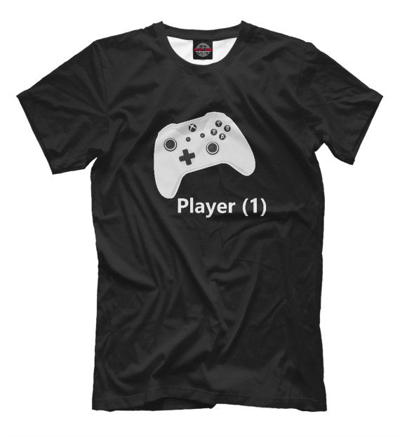 Мужская футболка с изображением Xbox Player 1 цвета Белый
