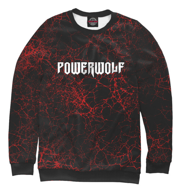 Женский свитшот с изображением Powerwolf цвета Белый