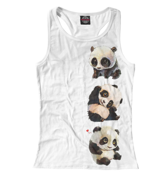 Женская майка-борцовка с изображением Милота цвета Белый