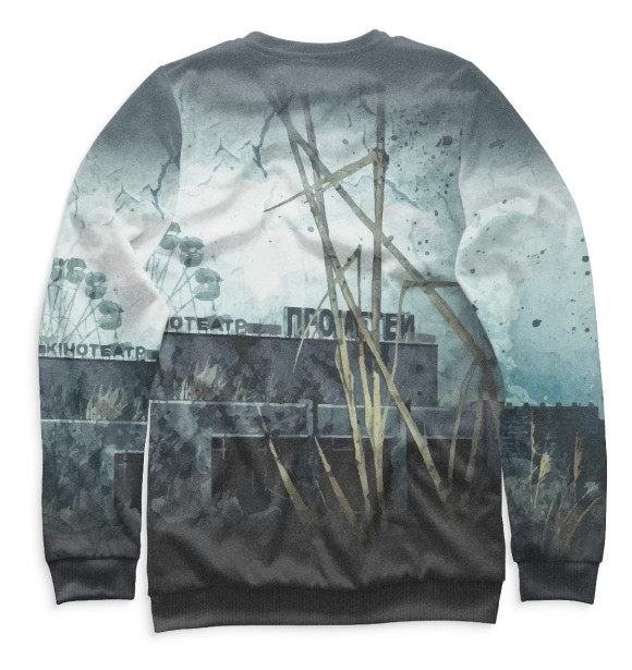 Женский свитшот с изображением S.T.A.L.K.E.R. цвета Белый