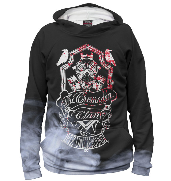 Мужское худи с изображением THE CHEMODAN CLAN цвета Белый