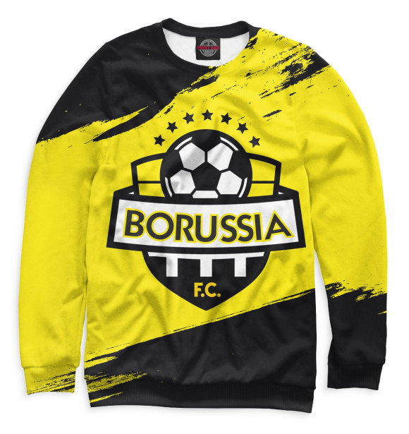 Свитшот для девочек с изображением Borussia цвета Белый