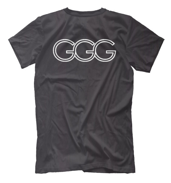 Мужская футболка с изображением GGG Геннадий Головкин цвета Белый