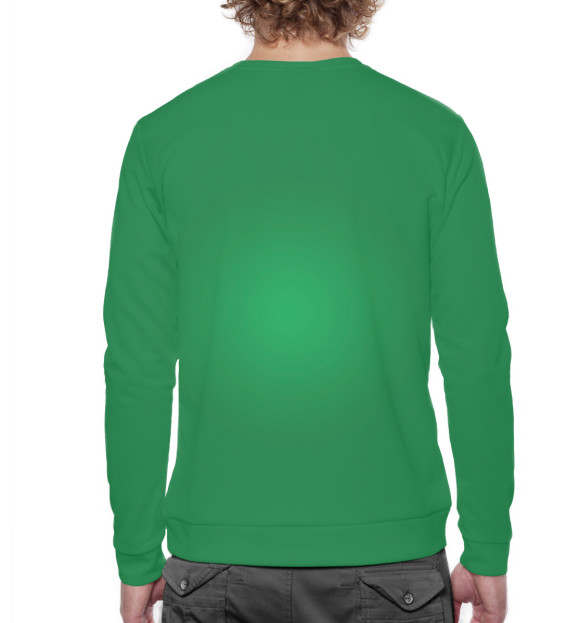 Мужской свитшот с изображением Чечня цвета Белый