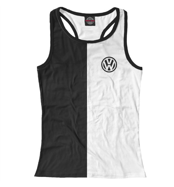 Женская майка-борцовка с изображением Volkswagen цвета Белый