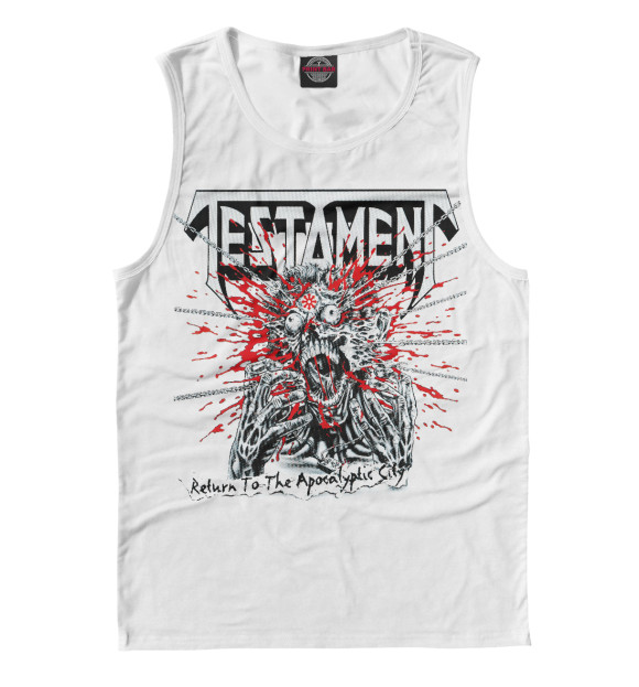 Майка для мальчика с изображением Testament цвета Белый