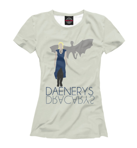 

Футболки Print Bar, Белый, Daenerys