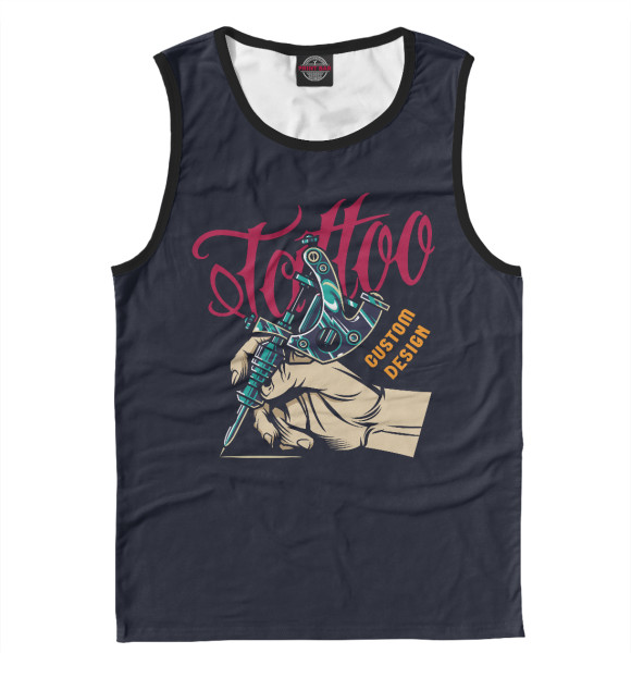 Майка для мальчика с изображением Тату цвета Белый