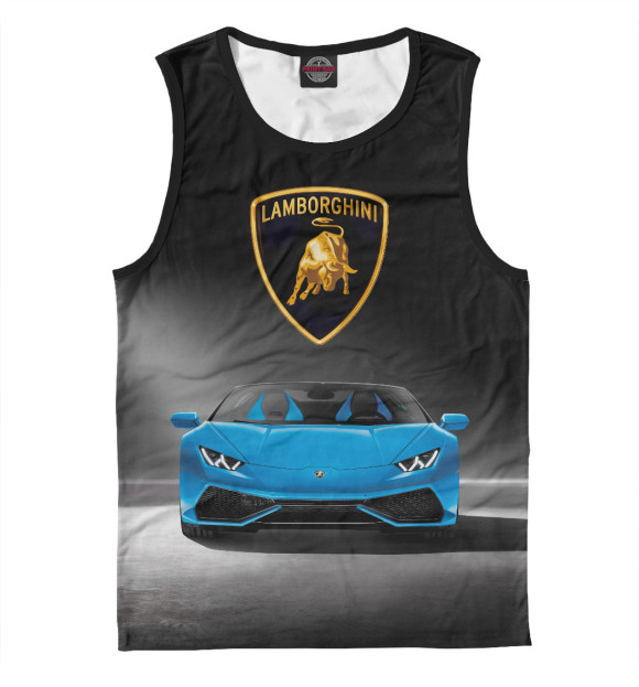 Майка для мальчика с изображением Lamborghini цвета Белый