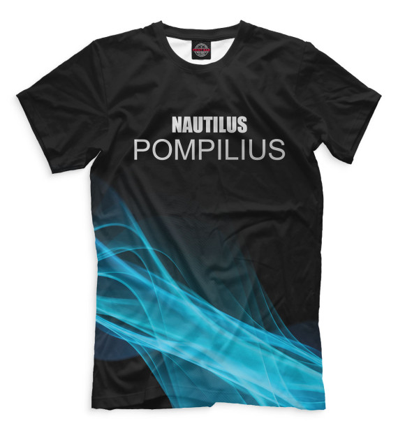 Мужская футболка с изображением Наутилус Помпилиус цвета Черный