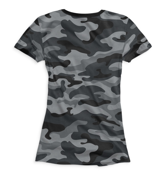 Женская футболка с изображением Армейский танк цвета Белый