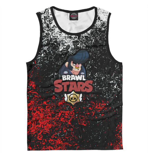 Майка для мальчика с притом Brawl Stars Bull цвета Белый Майка для мальчика с изображением Brawl Stars Bull цвета Белый