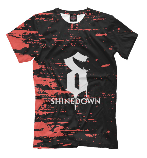 Мужская футболка с изображением Shinedown цвета Белый
