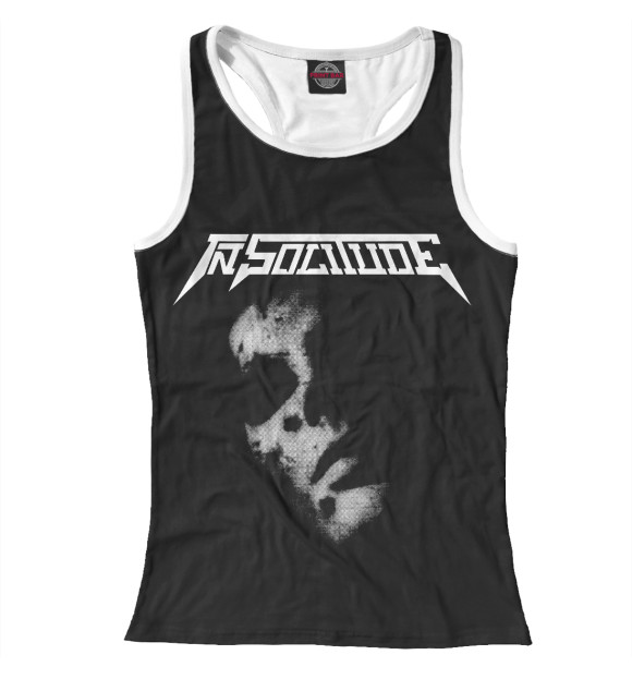 Женская майка-борцовка с изображением Insolitude цвета Белый