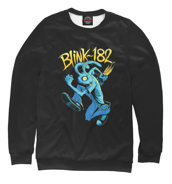 Свитшот для девочек с изображением Blink-182 цвета Белый