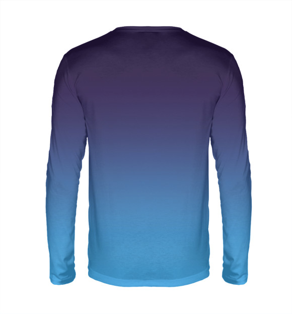 Мужской лонгслив с изображением Снегурочка цвета Белый