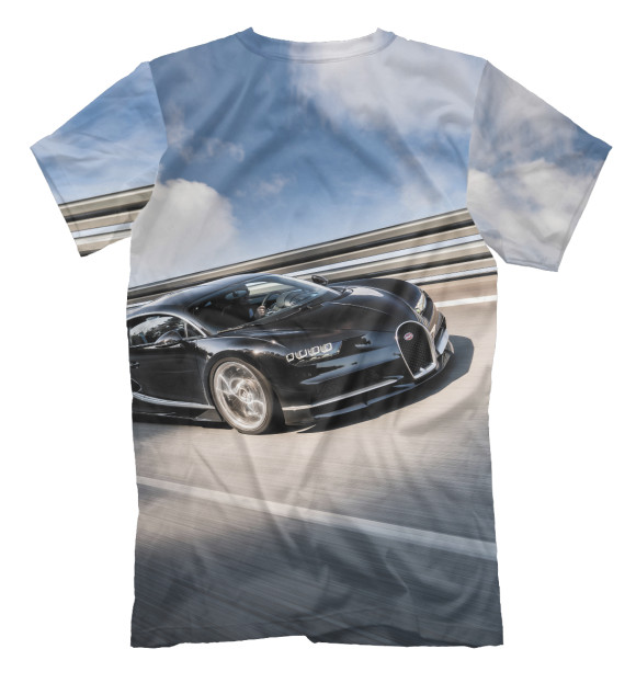 Мужская футболка с изображением Bugatti цвета Белый