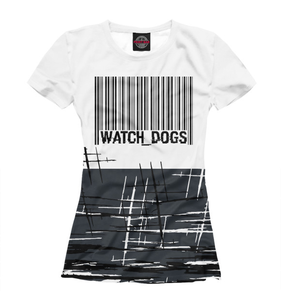 Футболка для девочек с изображением Watch Dogs:legion цвета Белый