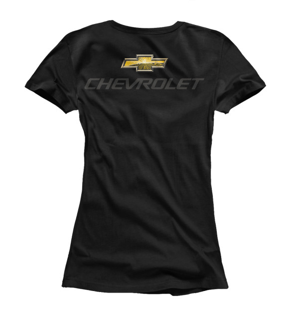 Женская футболка с изображением Chevrolet цвета Белый