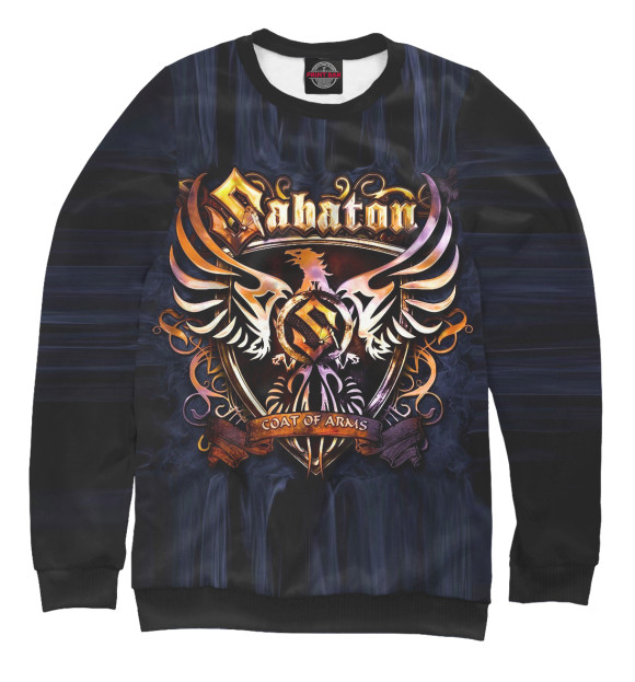 Свитшот для девочек с изображением Sabaton цвета Белый