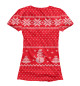 Женская футболка Свитер от Деда Мороза