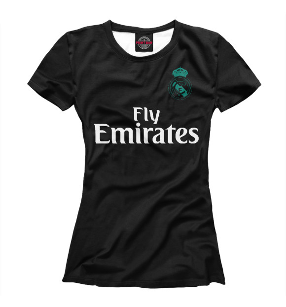 Женская футболка с изображением Marcelo - Real Madrid цвета Белый