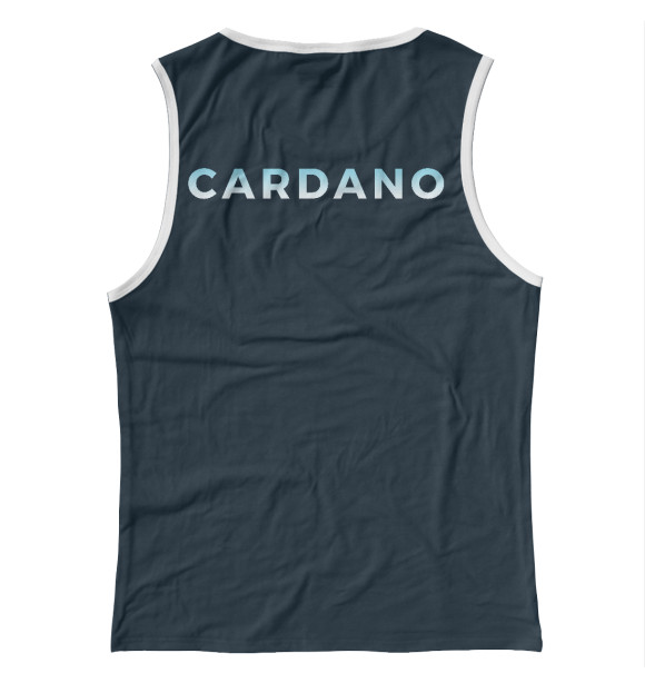 Женская майка с изображением CARDANO ADA цвета Белый