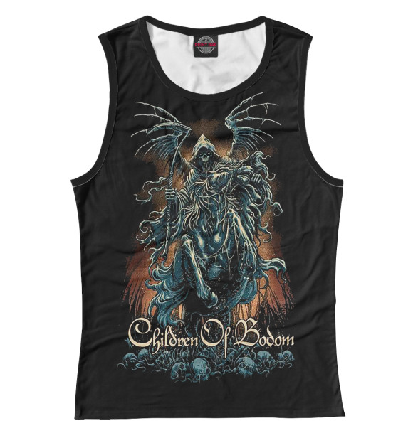 Майка для девочки с изображением Children of Bodom цвета Белый