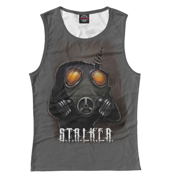 Майка для девочки с изображением S.T.A.L.K.E.R. цвета Белый