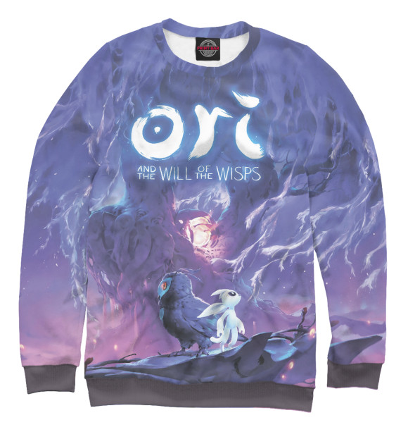 Свитшот для девочек с изображением Ori - And The Will Of The Wisp цвета Белый