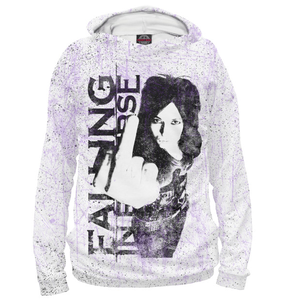 Женское худи с изображением Falling In Reverse цвета Белый